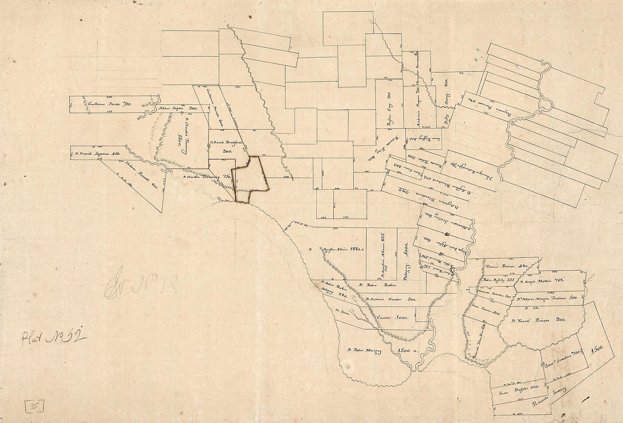 This old map of Map of a Portion of Feliciana District, Spanish West Florida from 1805 was created by Vicente Sebastián Pintado in 1805