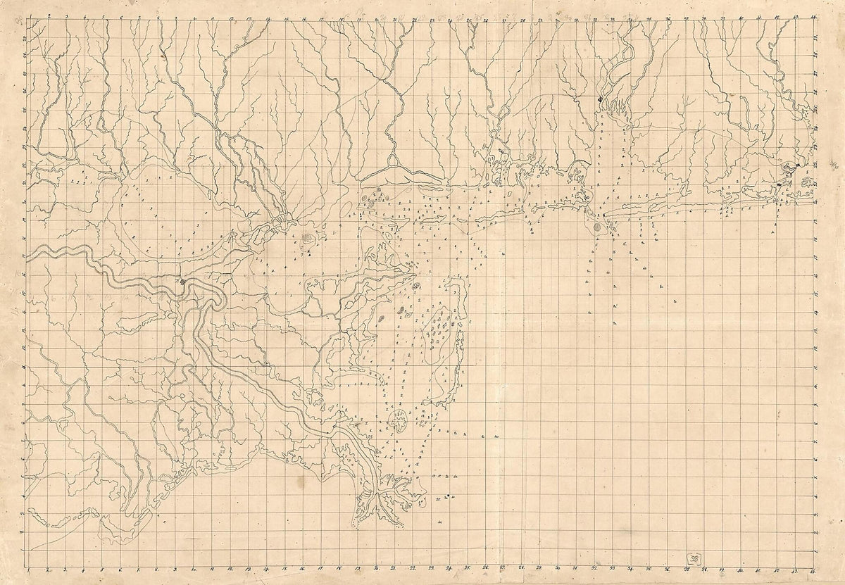 Map of an Area of Spanish West Florida from Lake Maurepas to Pensacola Bay 1810 by Relic Map Company