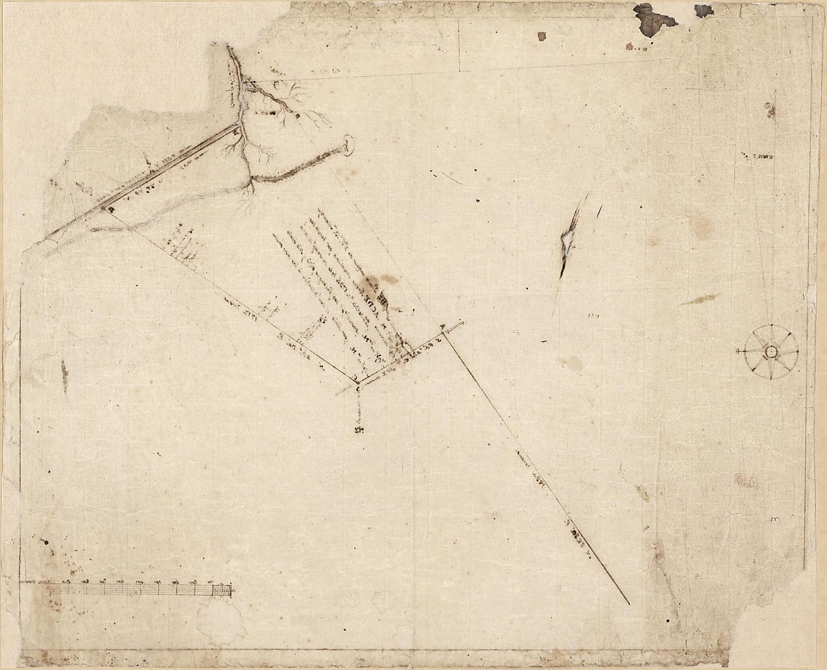 Map of a Portion of Bayou St. John, New Orleans 1795 by Relic Map Company
