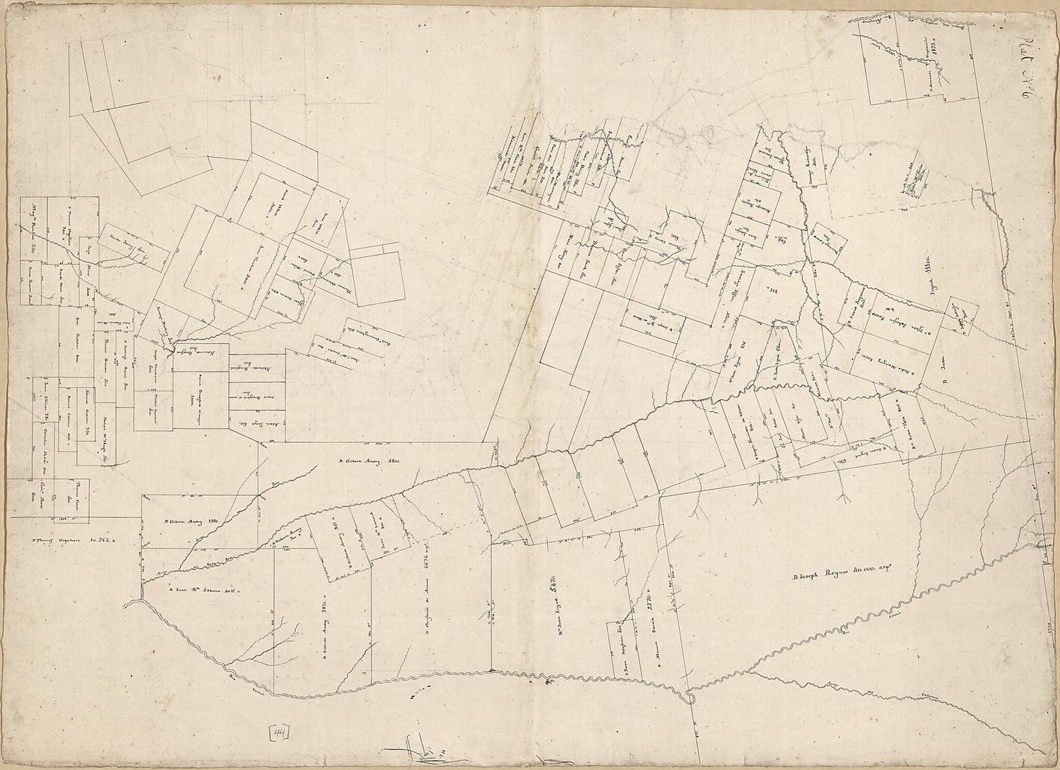 This old map of Map of Landowners Between the Rio Comite and the Rio Feliciana, Spanish West Florida from 1805 was created by Vicente Sebastián Pintado in 1805