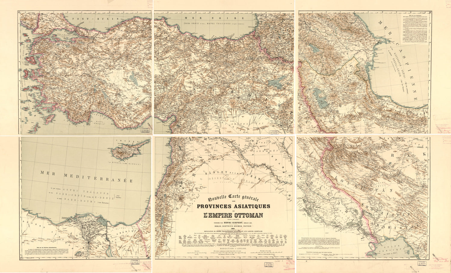 Nouvelle Carte Generale Des Provinces Asiatiques De L&