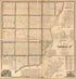 Map of Peoria Co., Illinois in 1861 by Relic Map Company
