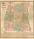 A Complete Map and Sketch of Laurens County, S.C. (Map and Sketch of Laurens County, South Carolina, Map of Laurens County, South Carolina) 1883 by Relic Map Company