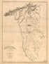 Greenville District, South Carolina 1825 by Relic Map Company