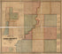 Map of Vigo County, Indiana in 1858 by Relic Map Company
