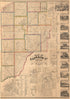 Map of LaPorte County, Indiana 1866 by Relic Map Company