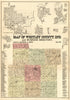 Map of Whitley County, Indiana and Business Directory in 1865 by Relic Map Company