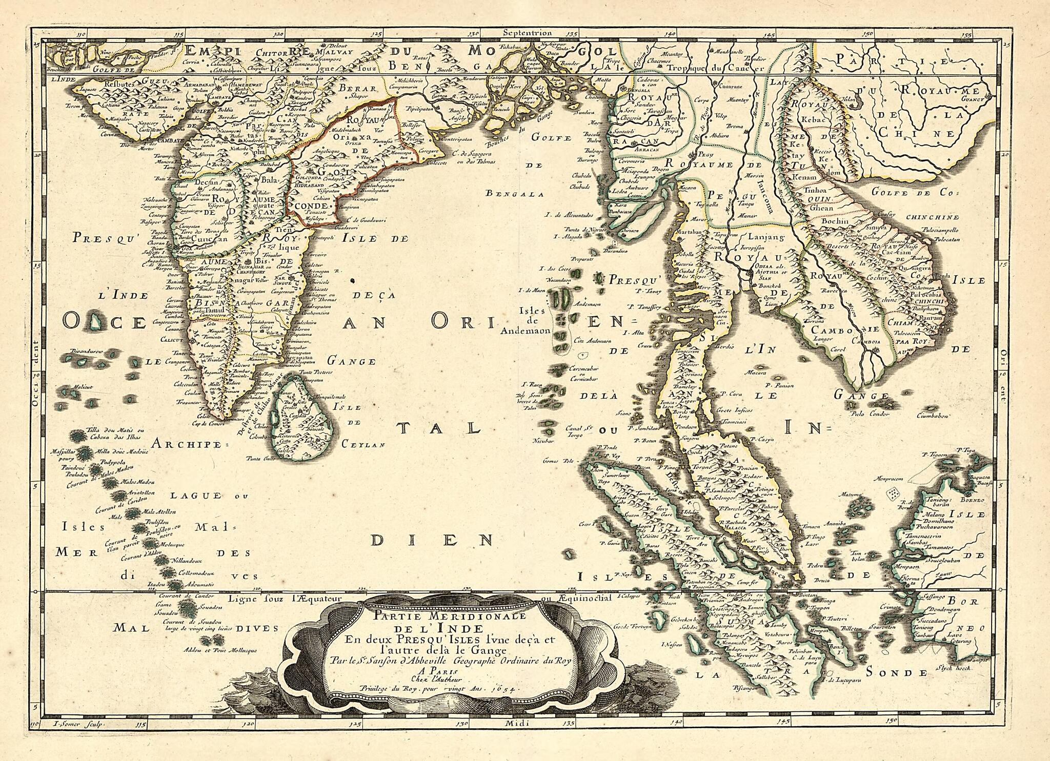 This old map of Partie Meridionale De L&