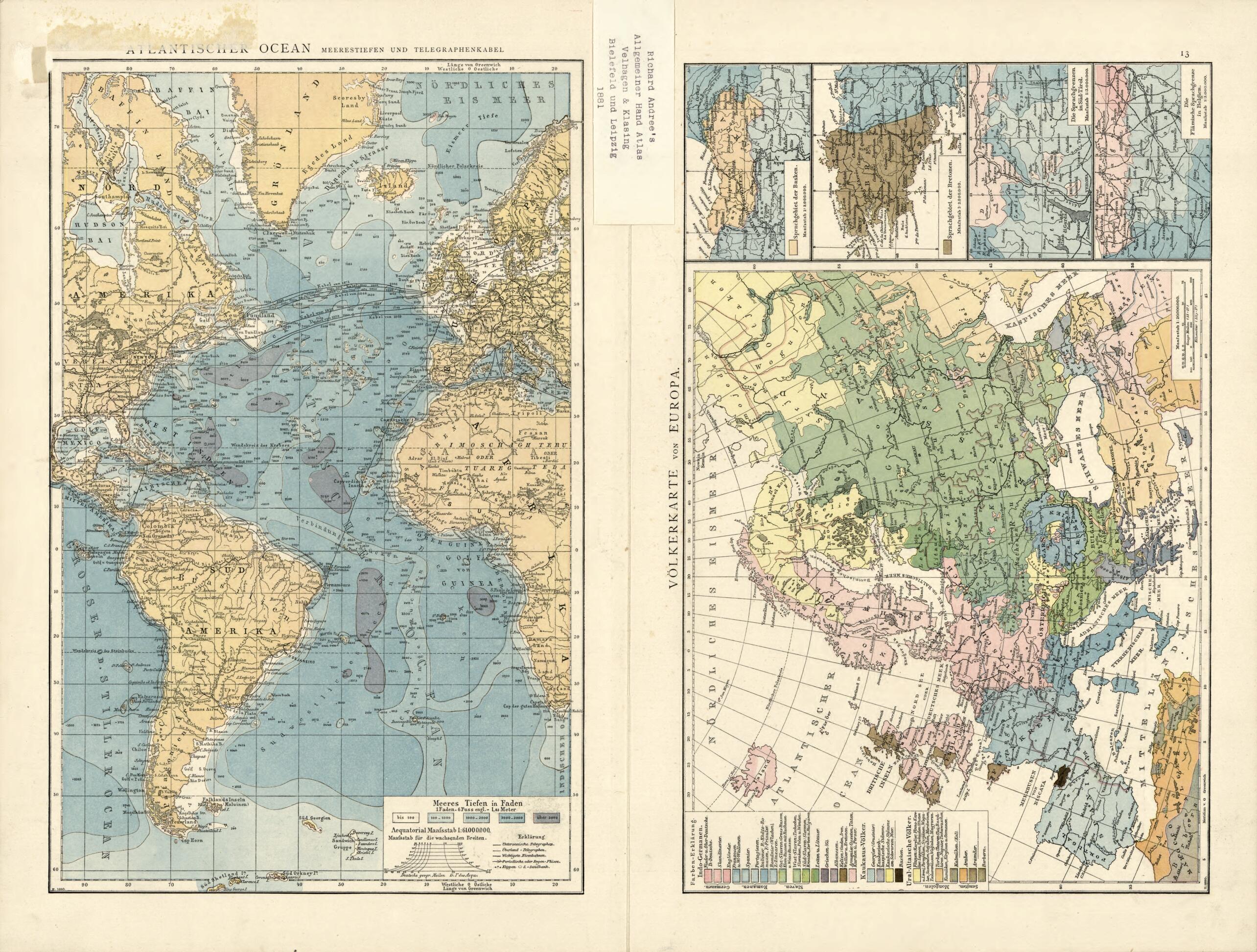 Europa Politisch 1881 by Relic Map Company