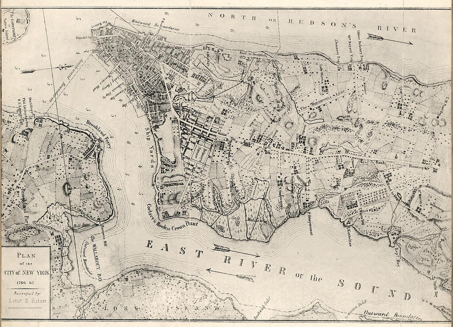 This old map of New York to New Rochelle : from Christopher Colles&