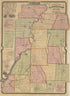 Map of Livingston County, New York : from Actual Surveys 1852 by Relic Map Company