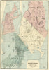Map of Newport & Vicinity, Or Rhode Island. (Rhode Island) 1870 by Relic Map Company