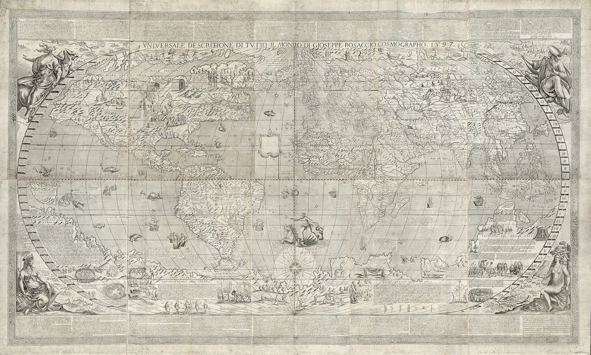 Vniversale Descrittione Di Tvtto Il Monde (Universale Descrittione Di Tutto Il Monde) 1643 by Relic Map Company