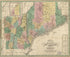 Map of Maine, New Hampshire and Vermont : Compiled from the Latest Authorities 1826 by Relic Map Company