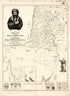 Map of the Journey of the Children of Israel from Egypt Through the Desert to the Holy Land and the Dividing of the Same Into the Twelve Tribes, by Their Lawgiver, Moses, According to Scripture, With a Portrait of the Author (Journey of the Children o... by Relic Map Company
