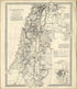 Palestine, With the Hauran, and the Adjacent Districts 1843 by Relic Map Company