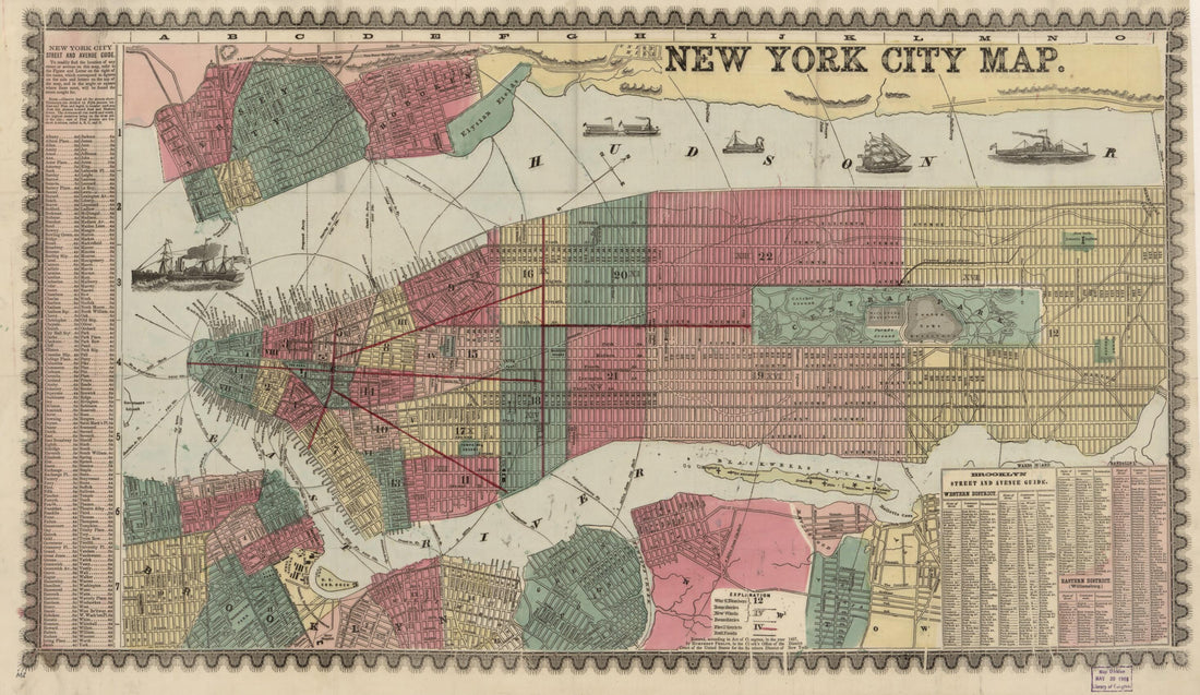 This old map of York. (New York City Map) from 1862 was created by Millard Fillmore, James Miller, Humphrey Phelps in 1862