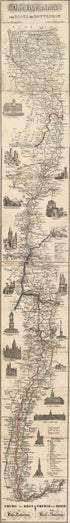 Das Rheinland Von Basel Bis Rotterdam : Nebst Denen Zunächstliegenden Städten, Strassen Und Eisenbahnen in 1860 by Relic Map Company