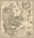 Daenmark Mit Seinen Nebenländern In Europa (Denmark) 1856 by Relic Map Company