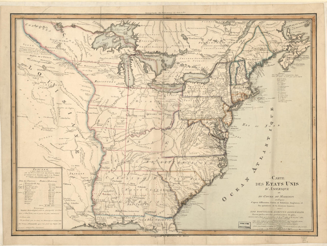 This old map of Carte Des Etats Unis D&