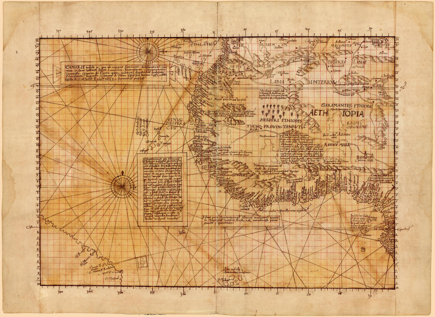 This old map of Manuscript Copy of Sheet 6 of Waldseemüller&