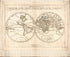Orbis Vetus Et Orbis Veteris Utraque Continens, Terrarumque Tractus Arcticus Et Antarticus Ex Platone, Theopompo Sive Aeliano, Manilio &tc 1704 by Relic Map Company