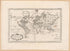 Carte Reduite Du Globe Terrestre 1704 by Relic Map Company