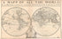 A Mapp of All the World Projected In Two Hemispheres In Which Are Exactly Described All the Parts of the Earth and Seas 1680 by Relic Map Company