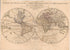 Mappa Mondo O Vero Carta Generale Del Globo Terestre : Rapresentato In Due Planisferi è Nouamente Coretta E In Piu Parte Aumentata Secondo Le Relatione Piu Recente 1684 by Relic Map Company