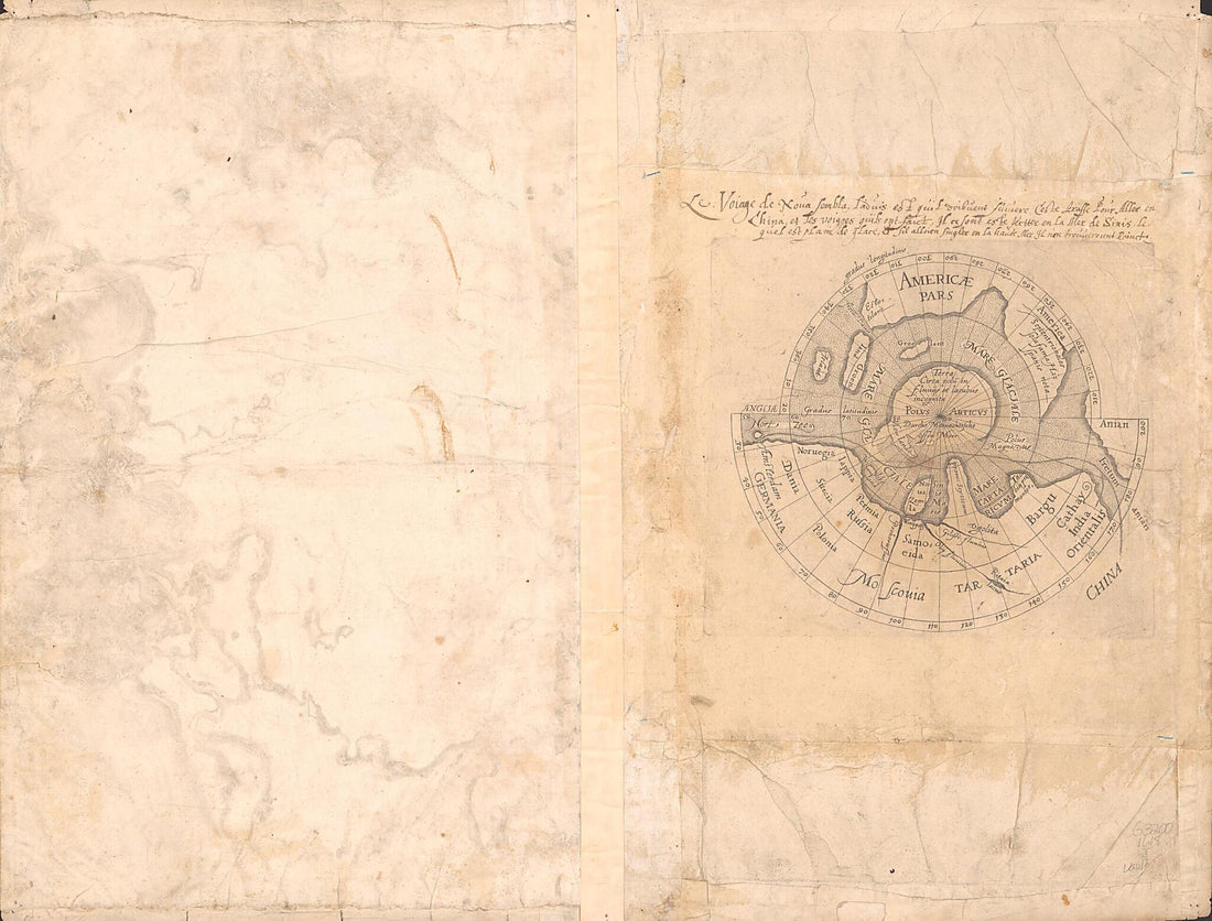 This old map of Orbis Terrarum Descriptio Duobis Planis Hemisphaeriis Comprehensa from 1618 was created by Nicolaes Geylekerck, Jan Jansz in 1618