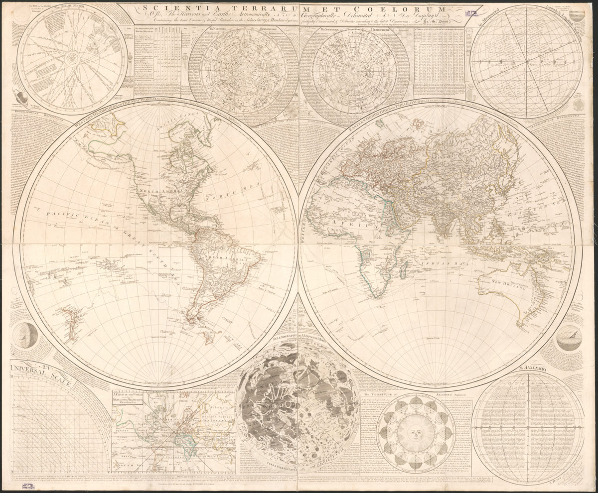 Scientia Terrarum Et Coelorum : Or, the Heavens and Earth Astronomically and Geographically Delineated and Display&