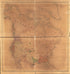 Map of North America Showing Indian Tribes 1890 by Relic Map Company