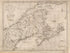 A New Map of Nova Scotia and Cape Britain, With the Adjacent Part of New England and Canada from the Latest Authorities 1785 by Relic Map Company