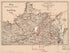 Railway Map of Virginia and West Virginia (Map Showing the Location of Lynchburg, Virginia) 1887 by Relic Map Company