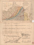 Map Showing Proposed Routes of the Richmond and Southwest Railway 1875 by Relic Map Company