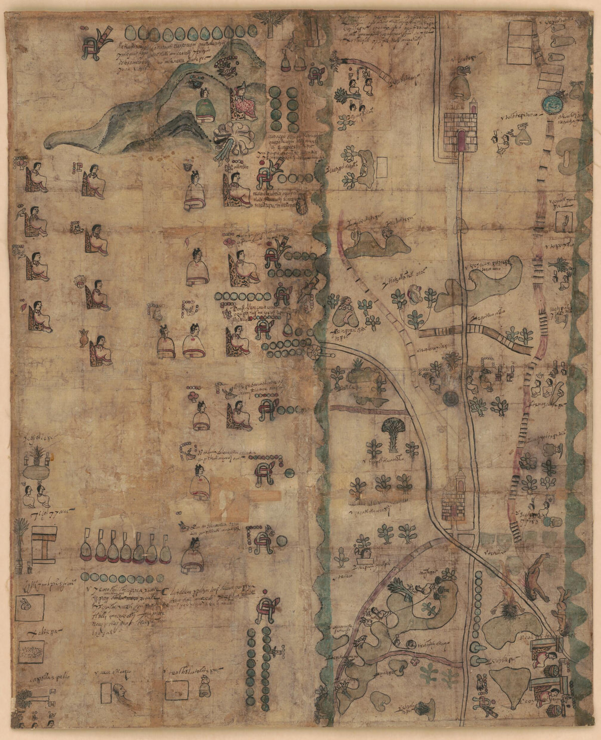 Huitziltepec, Codex Ehecatepec and Huitziltepec, Charles Ratton Codex in 1593 by Relic Map Company