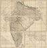 A New Map of Hindostan : Constructed from Original Materials, Exhibiting Its Political Divisions, and the Natural Features of the Country (3 Sheet Map of India) 1824 by Relic Map Company