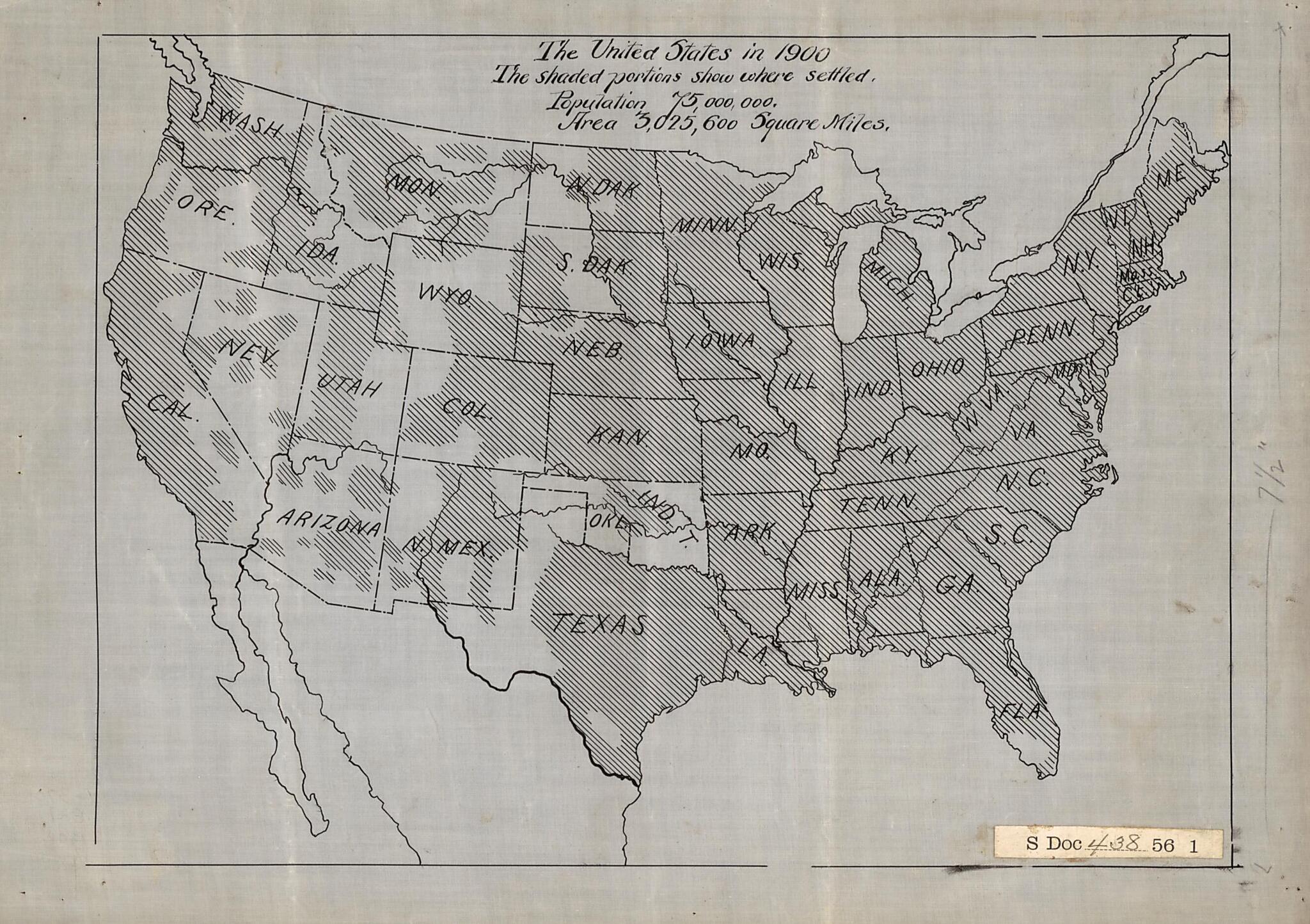 This old map of The United States In 1790 ; the United States In 1900 from 1914 was created by  in 1914