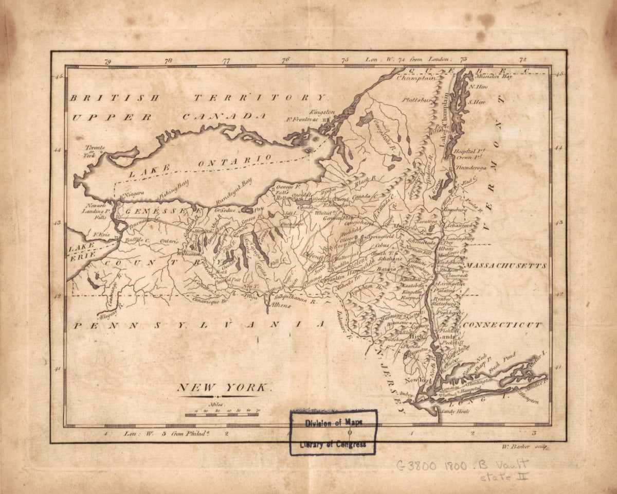 New York 1801 by Relic Map Company
