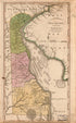 Delaware from the Best Authorities 1814 by Relic Map Company