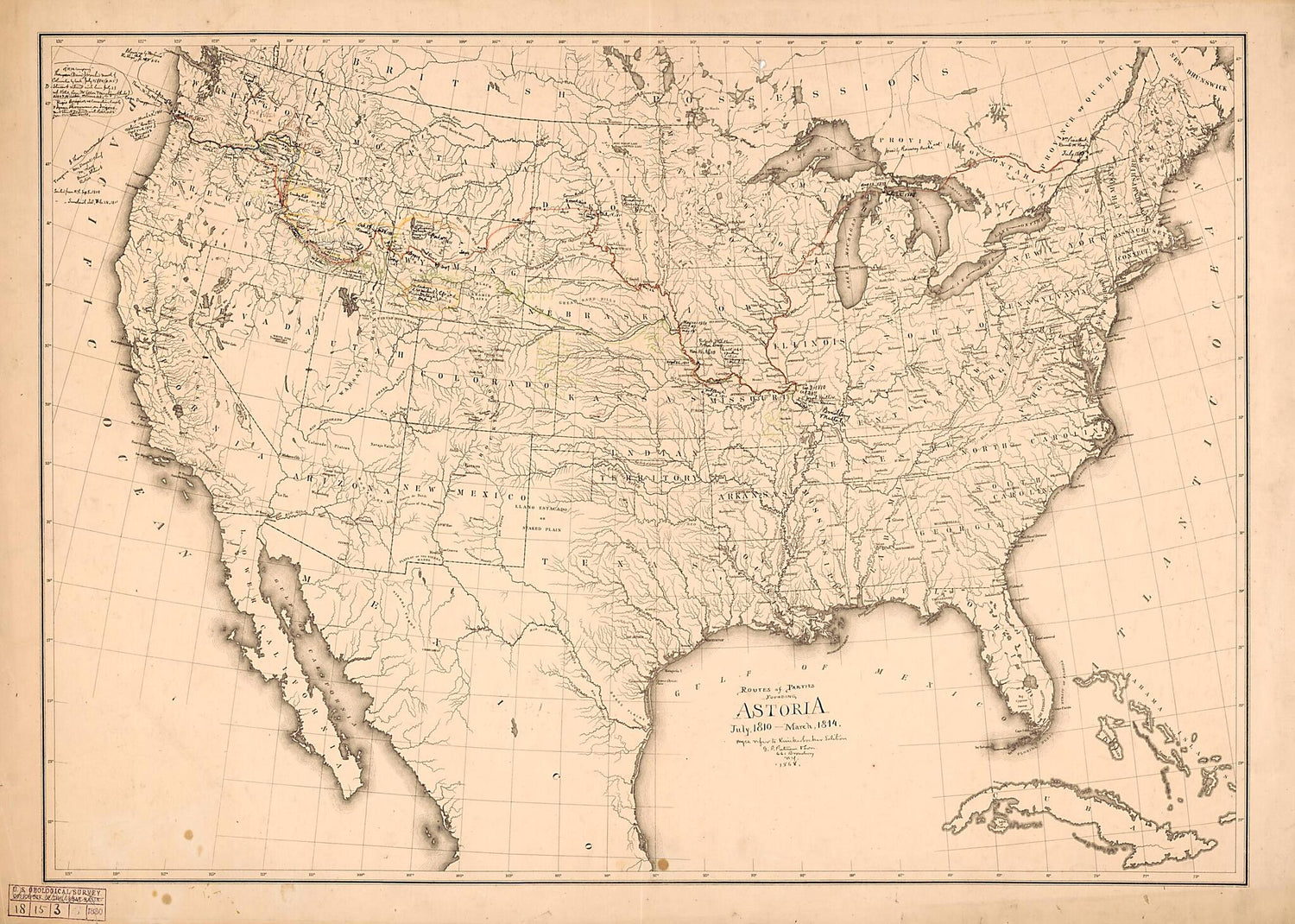 This old map of -March, 1814 from 1868 was created by  in 1868
