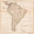 A Map of South America : According to the Best Authorities 1796 by Relic Map Company