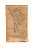 A Map of South America and the Adjacent Islands, 1797 by Relic Map Company