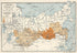Kartogramma Rasprostraneniia Posevov Rzhi V Aziatskoi Rossii 1914 by Relic Map Company