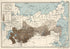 Kartogramma Rasprostraneniia Melkogo Skota (ovets, Koz I Svinei) V Aziatskoi Rossii V 1910 Godu 1914 by Relic Map Company