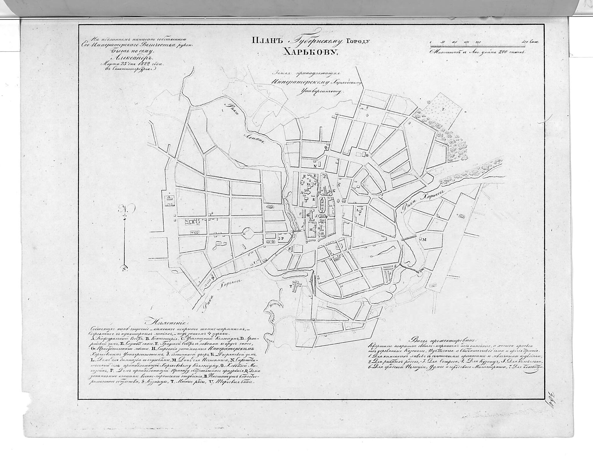 This old map of Plan Gubernskomu Gorodu Khar&