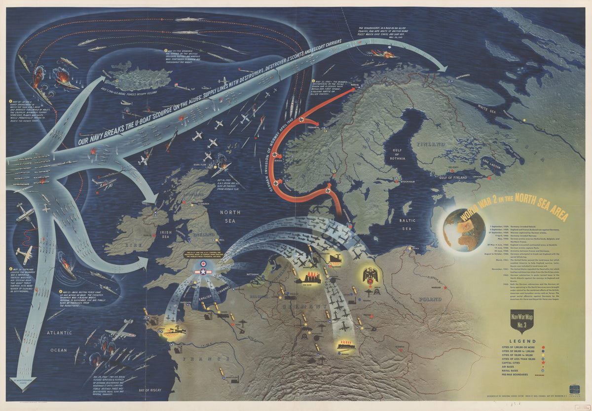 Pictorial map of Earth in 1900 by Relic Map Company