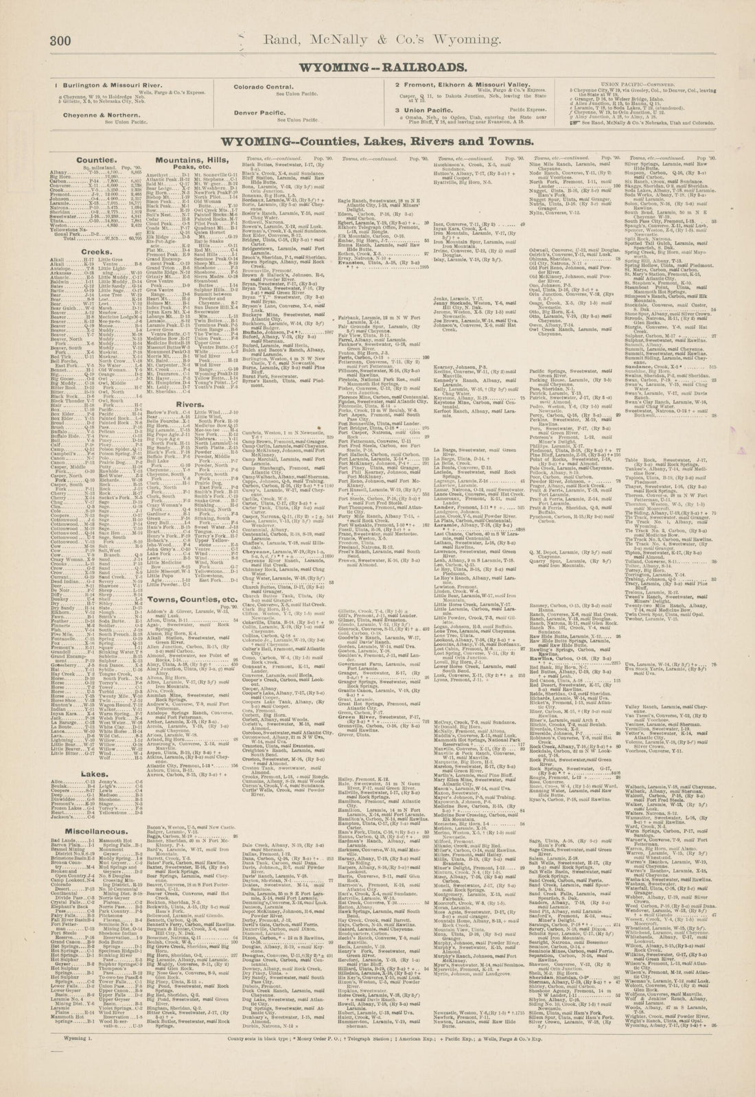 This old map of Rand McNally &amp; Co.&