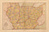 Ohio, Indiana, Illinois & Kentucky 1877 by Relic Map Company
