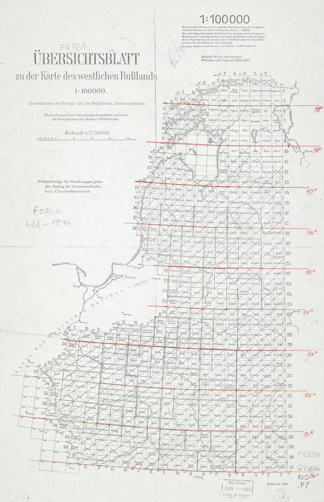 This old map of Karte Des Westlichen Russlands from 1911 was created by  Prussia (Germany). Landesaufnahme. Kartogr. Abteilung in 1911